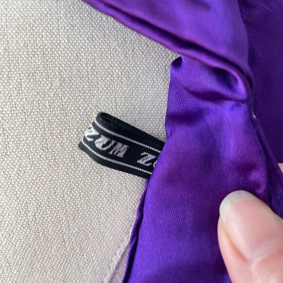 Vintage 80s Zum Zum Purple Little Bo Peep Prom Dress M 8 10 - Picture 7 of 9